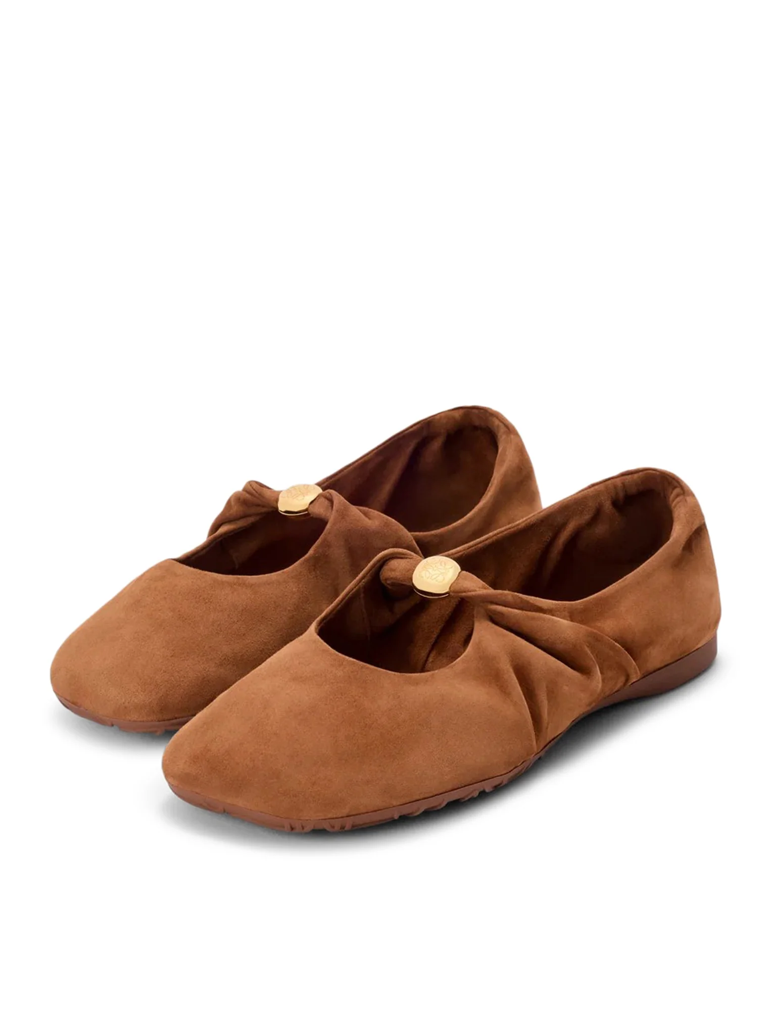 PEBBLE SOFT BALLET FLATS IN SUEDE GOATSKIN - Image 3