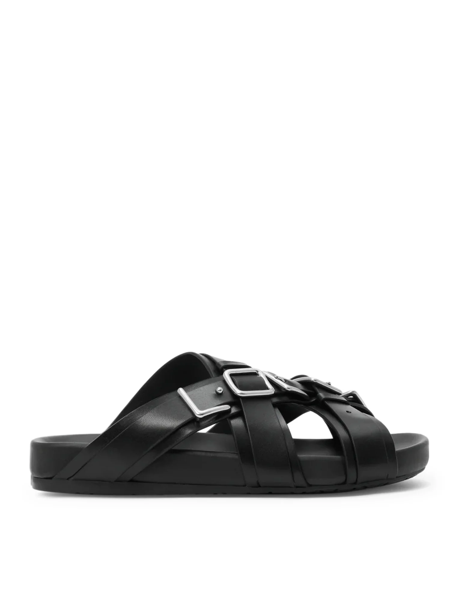 TYPE SANDALS WITH VEGETABLE-TANNED CALFSKIN FOOTBED