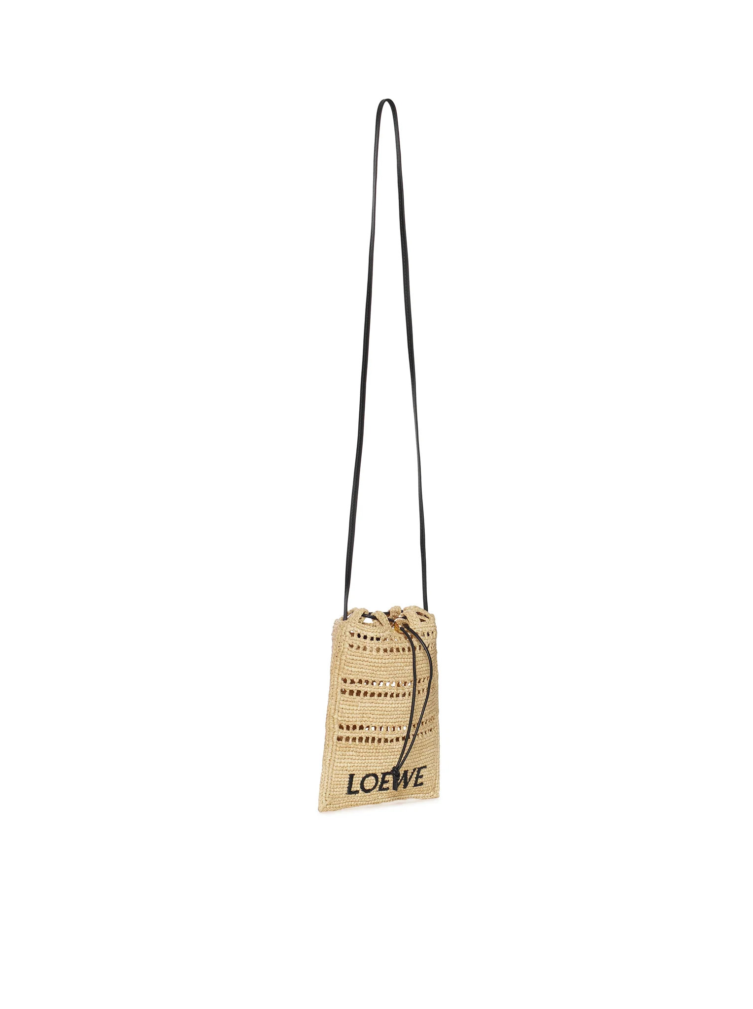 DRAWSTRING POCKET IN RAFFIA - Image 2