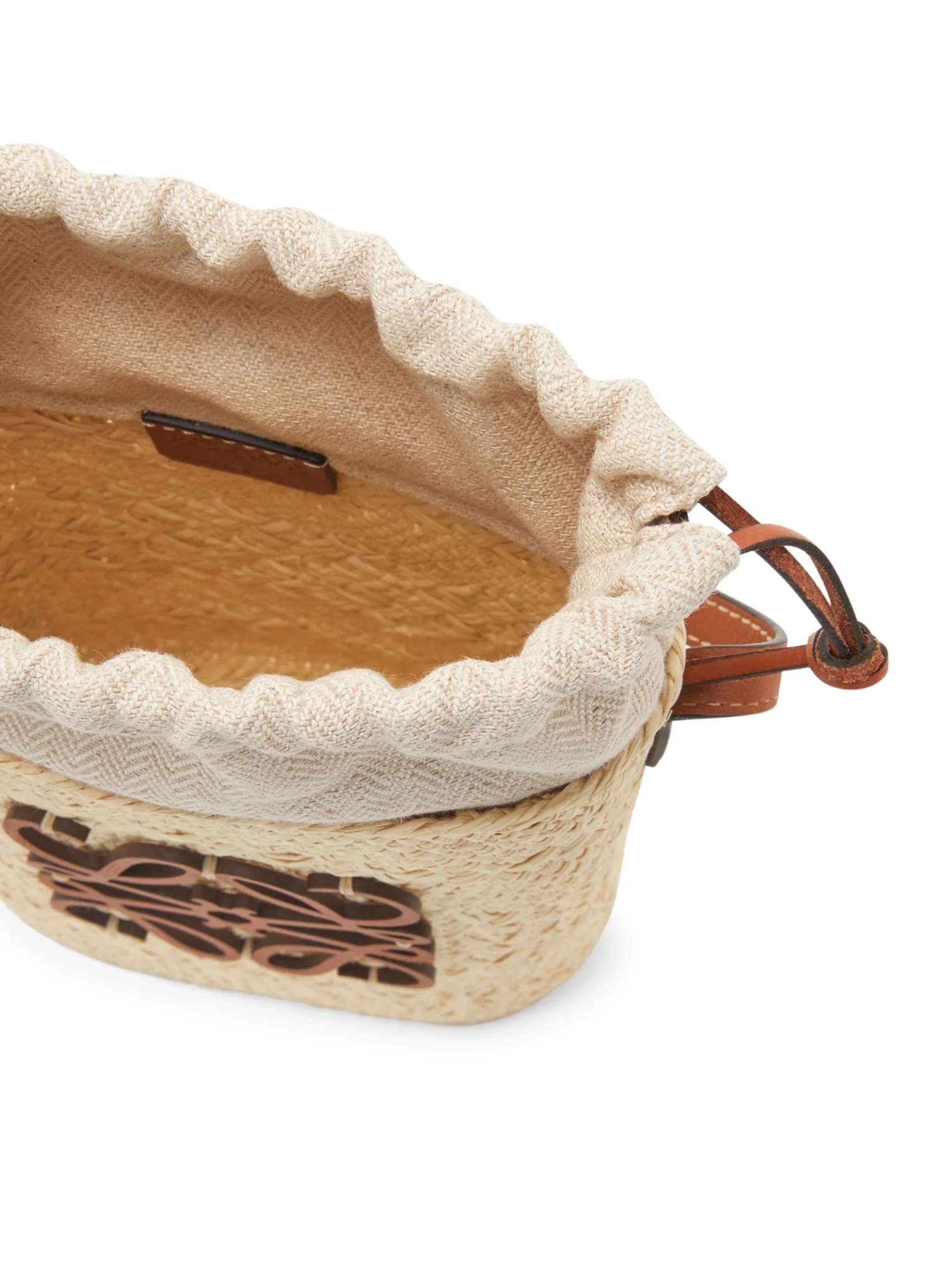 SQUARE BAG IN IRACA PALM AND CALFSKIN - Image 5