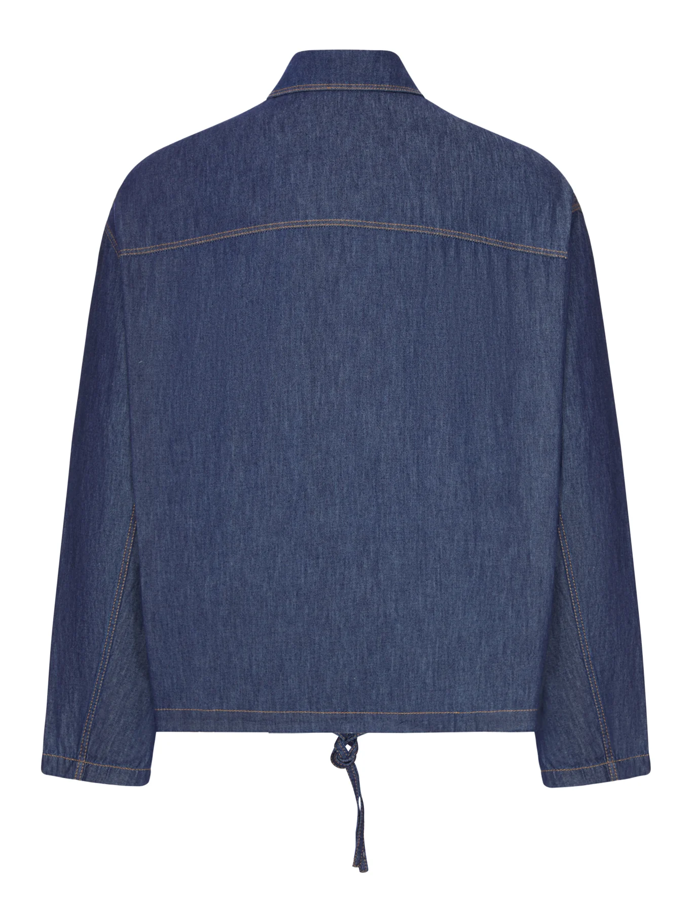 ZIP-UP DENIM JACKET WITH EMBROIDERED POCKET - Image 2