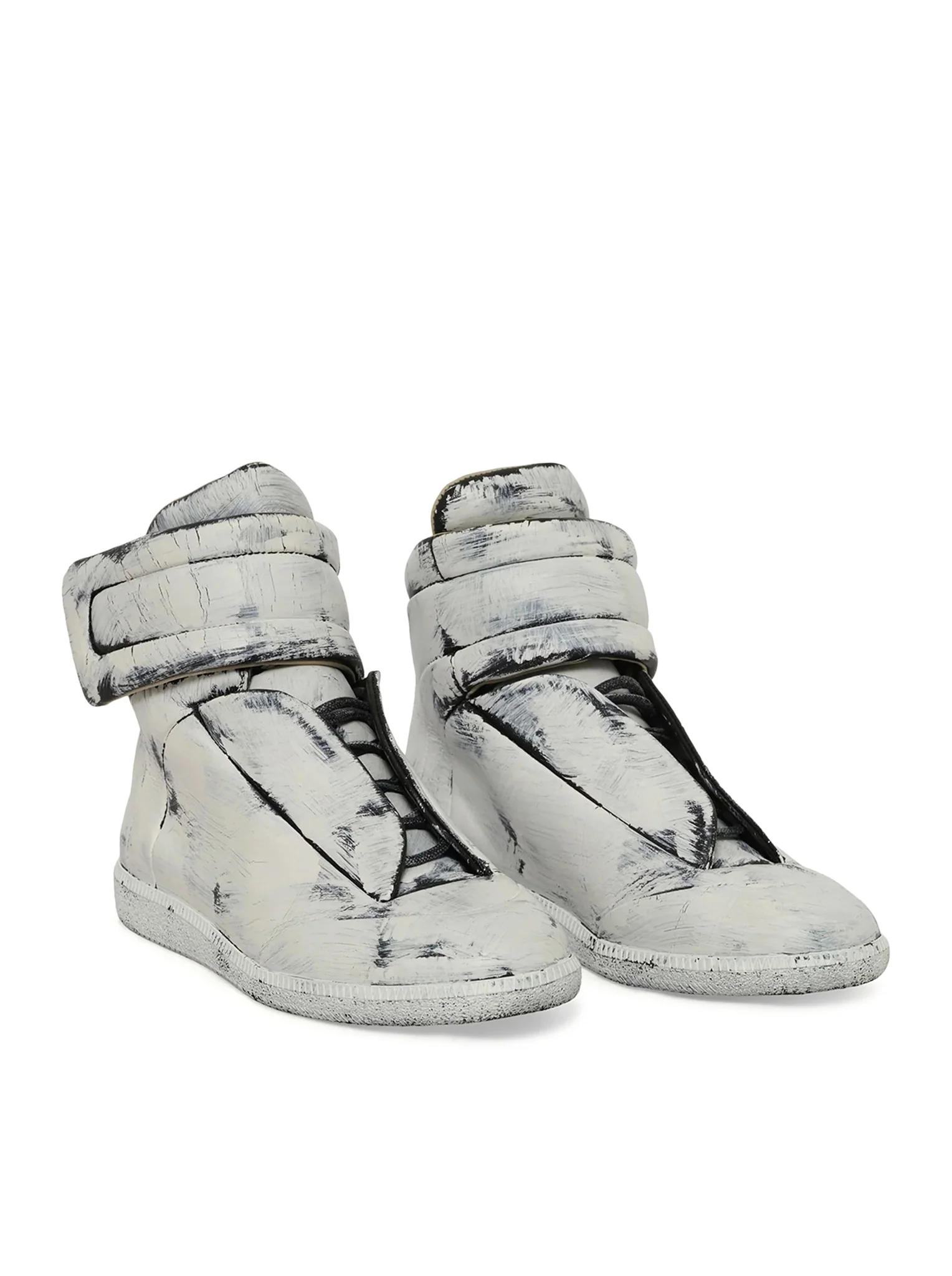 FUTURE MID-TOP SNEAKER IN PATENT WHITE - Image 2
