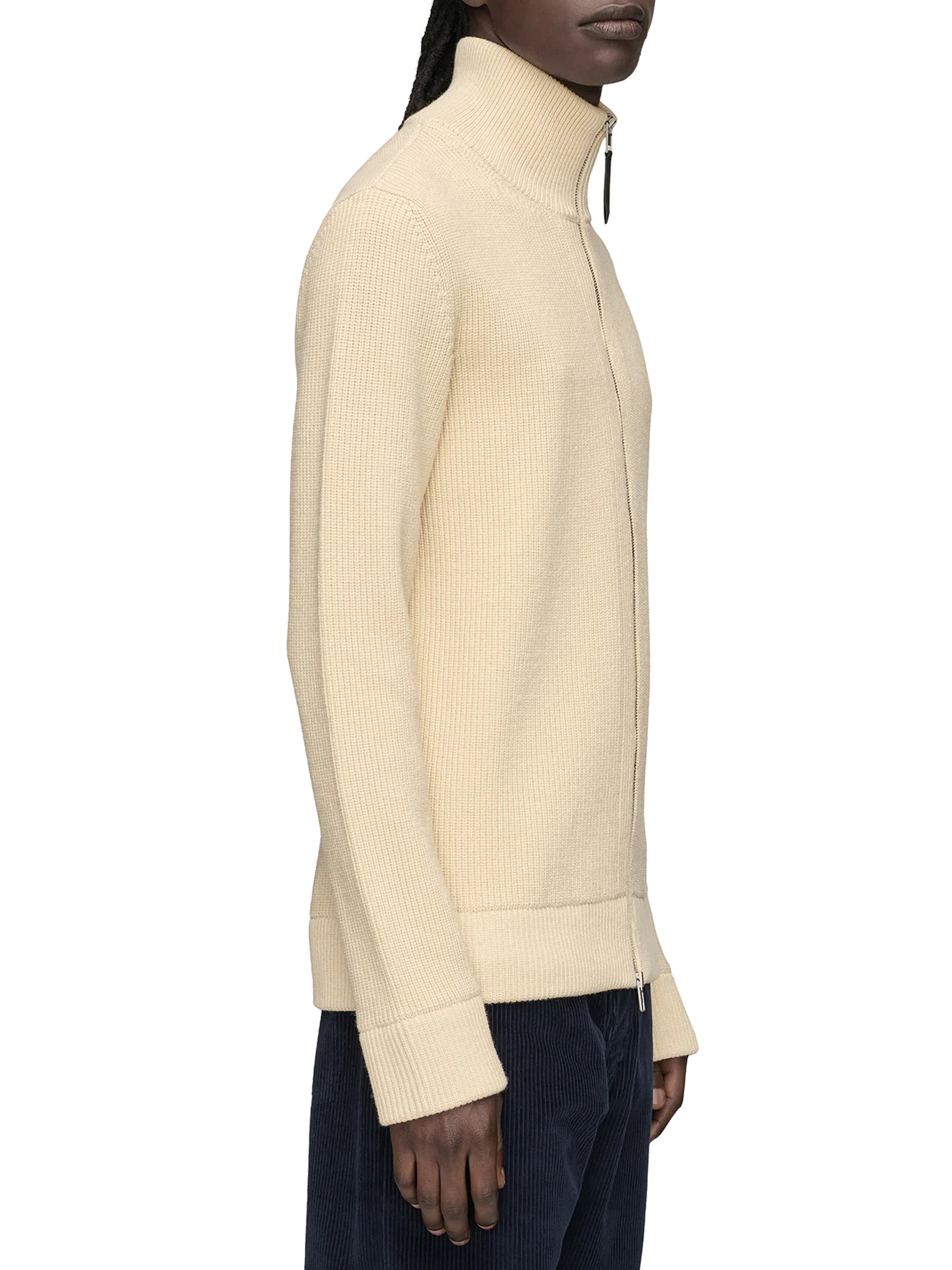 JERSEY KNIT CARDIGAN WITH ZIP - Image 5