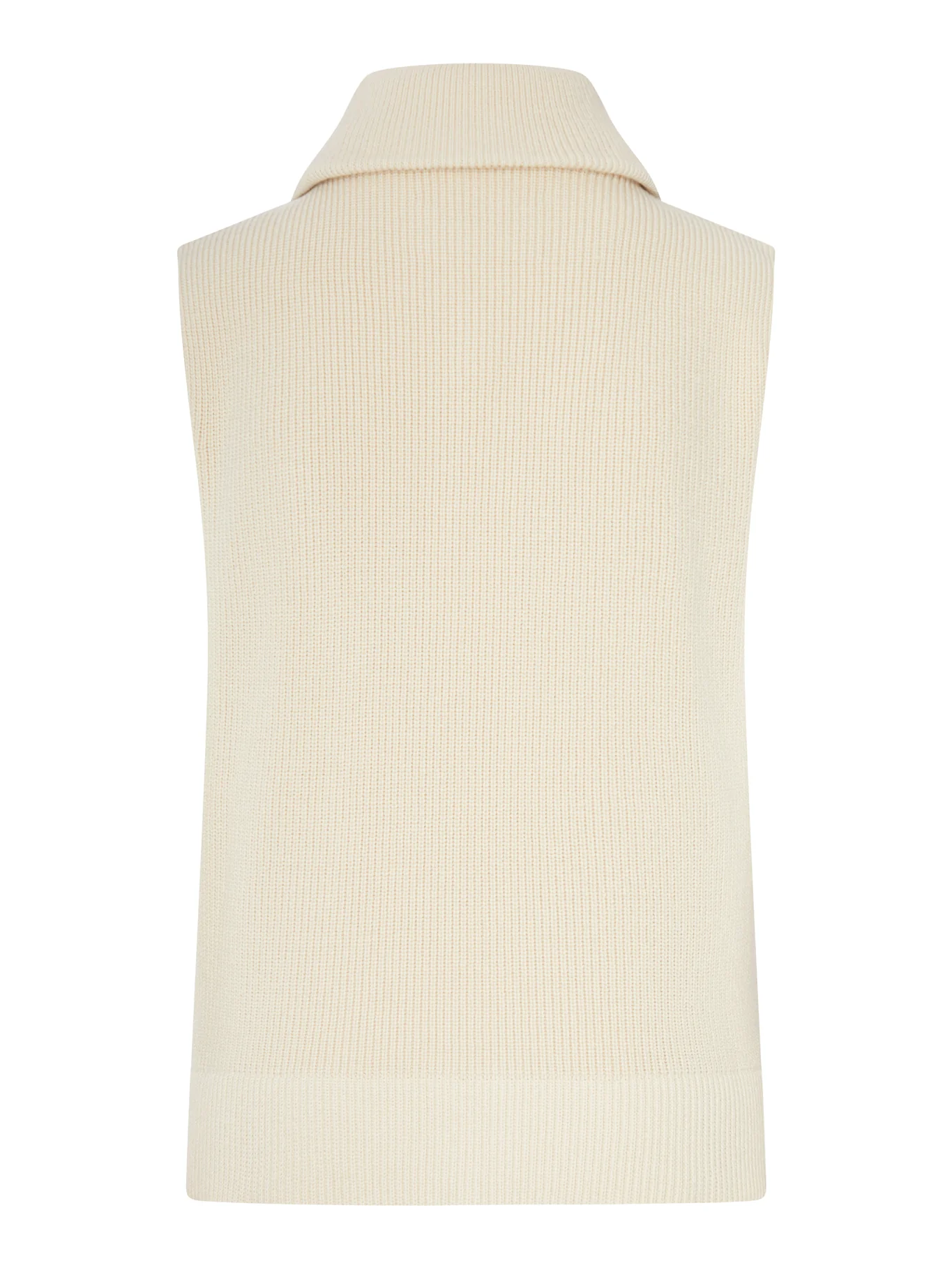 RIBBED KNIT ZIP-UP VEST - Image 2