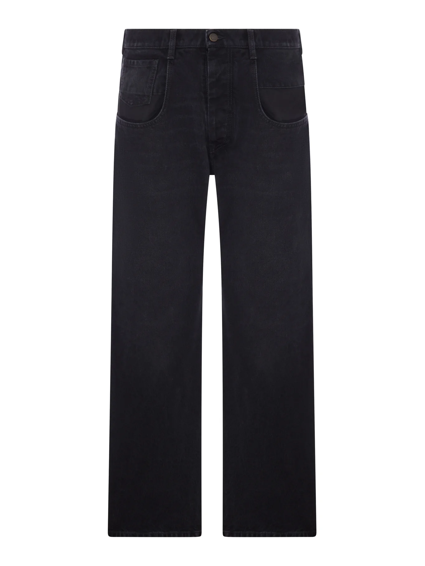STRAIGHT LEG JEANS IN COTTON DENIM