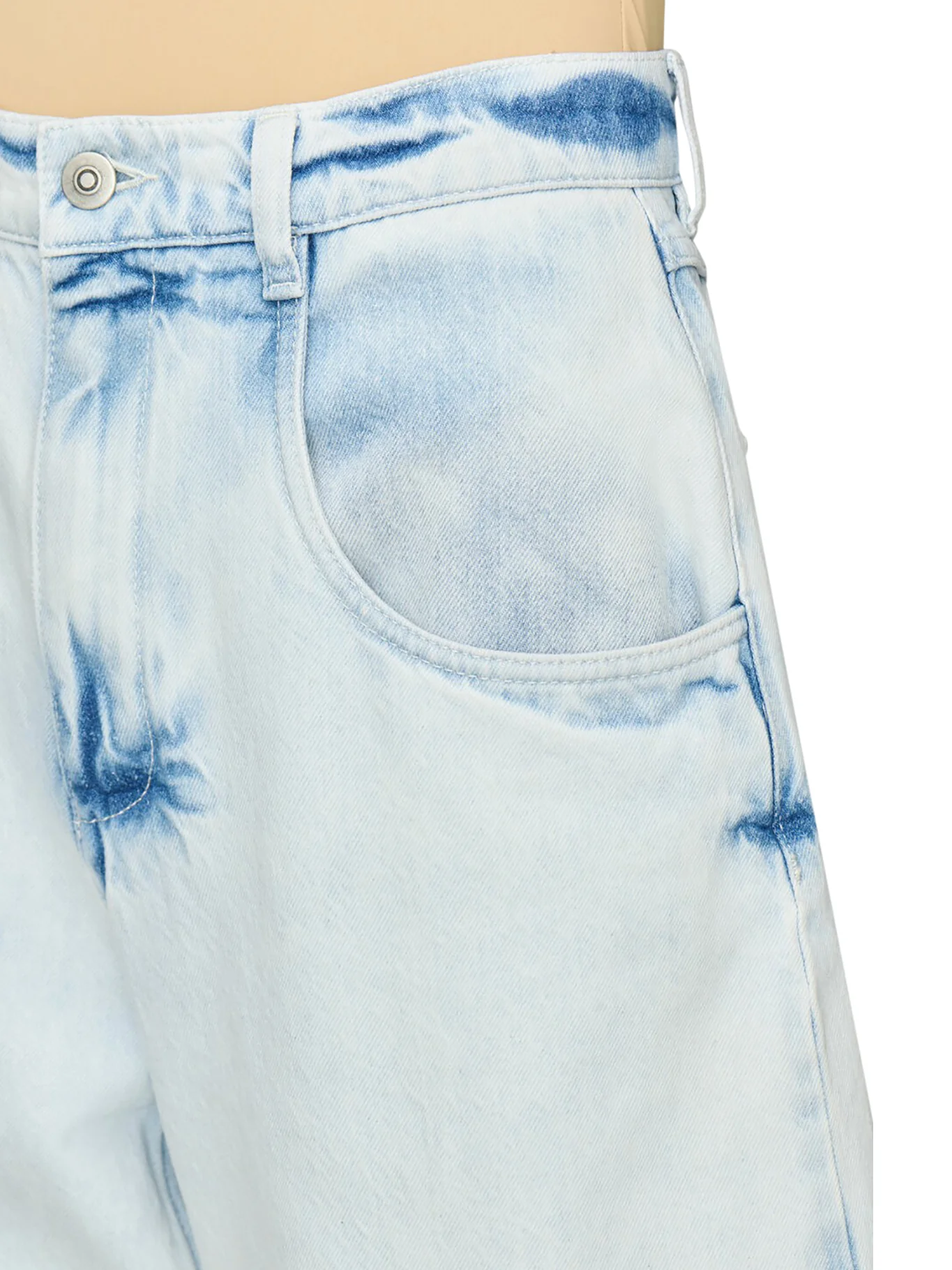 WIDE-LEG JEANS WITH DISTRESSED DETAILS - Image 5