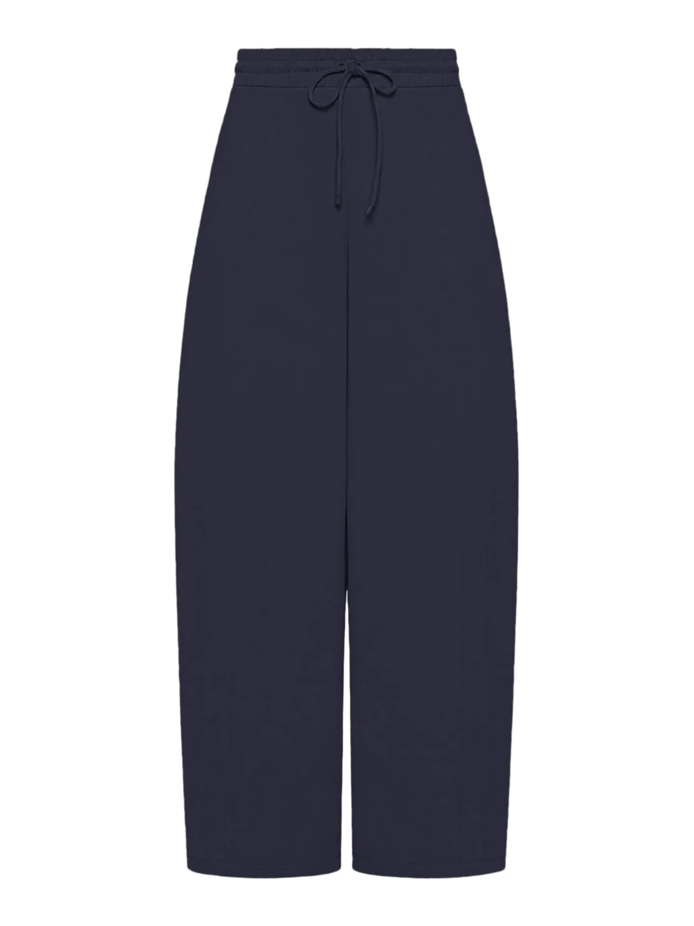 BARREL LEG PANTS IN TECHNICAL COTTON JERSEY
