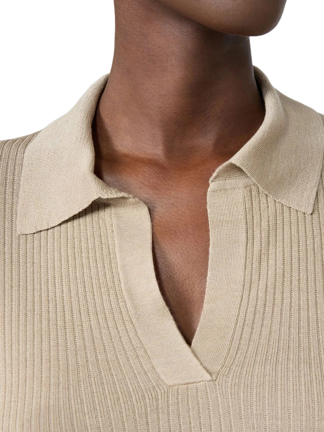 CASHMERE AND SILK POLO SWEATER - Image 4