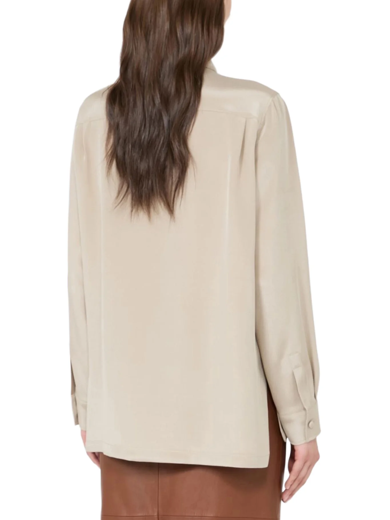 SILK CRÊPE DE CHINE SHIRT - Image 4