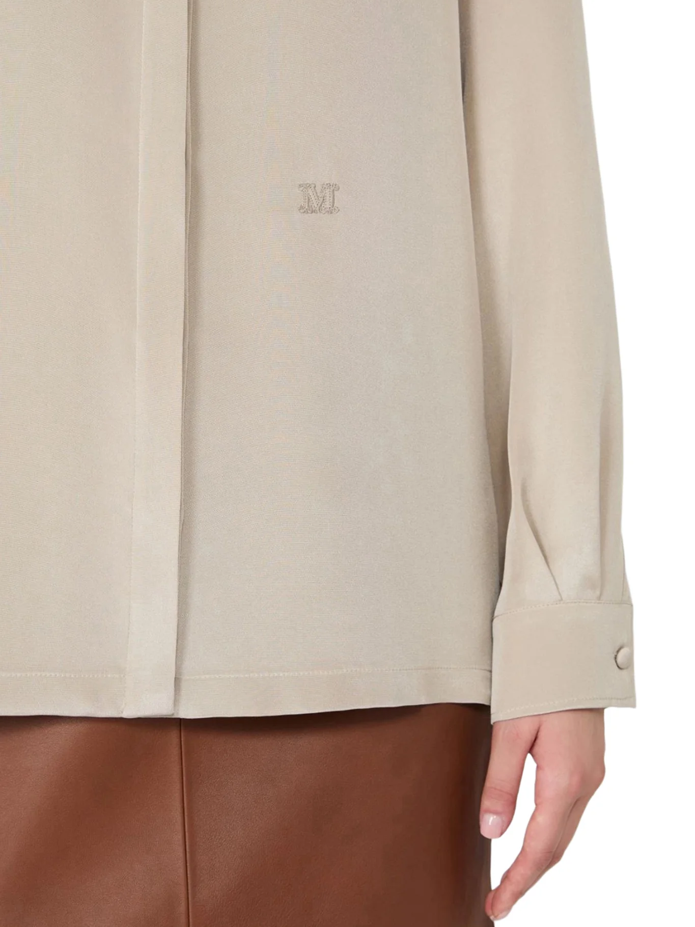 SILK CRÊPE DE CHINE SHIRT - Image 5