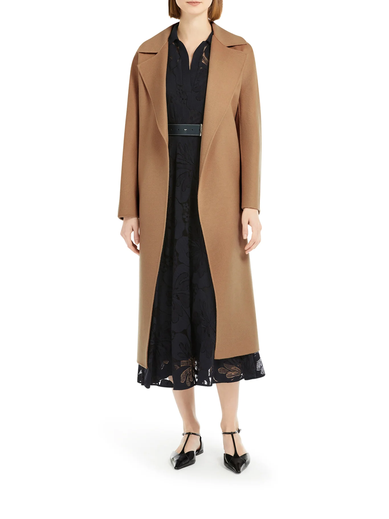 CASHMERE COAT WITH BELT - Image 4