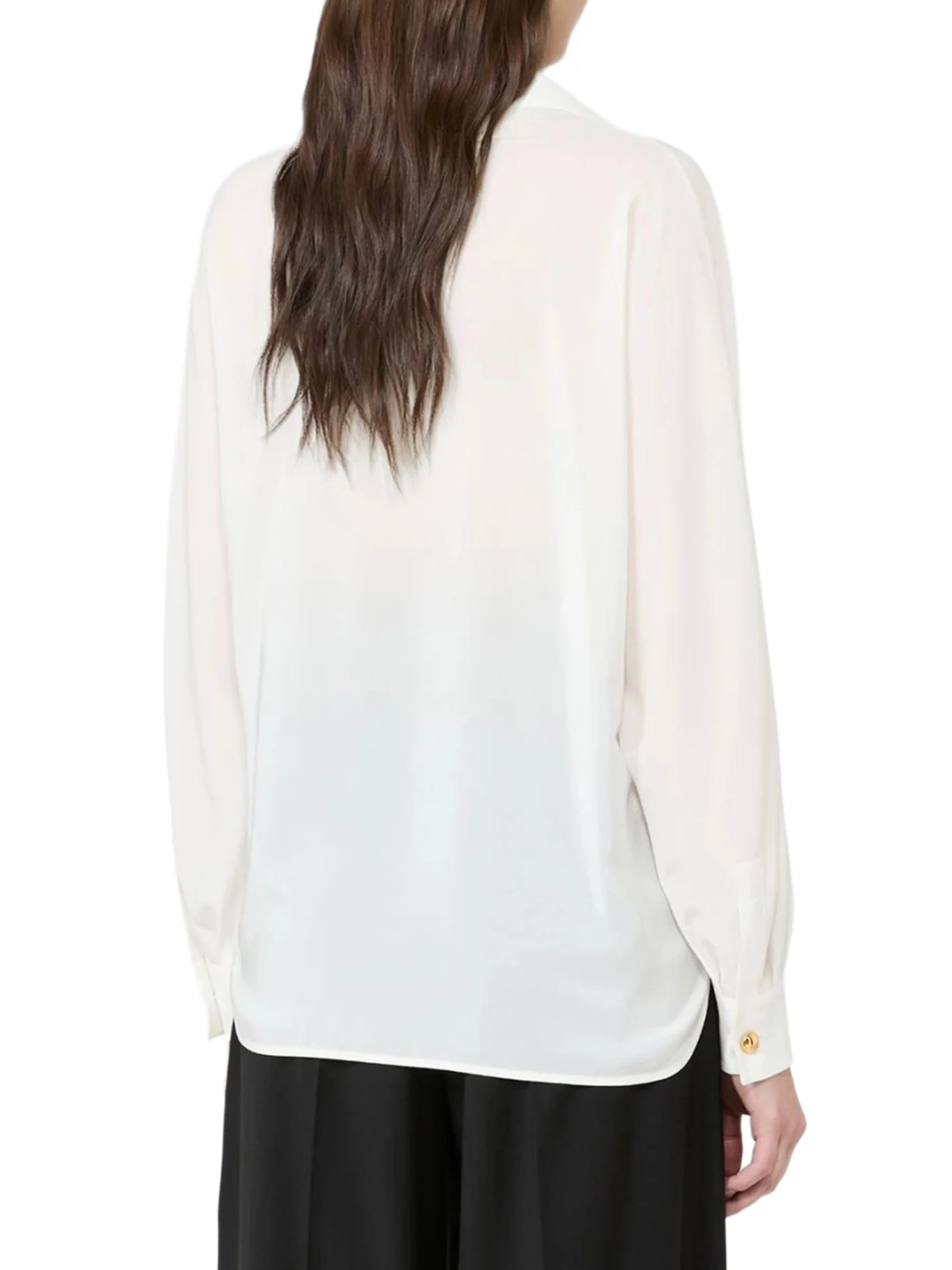 CREPE DE CHINE POLO SHIRT - Image 4