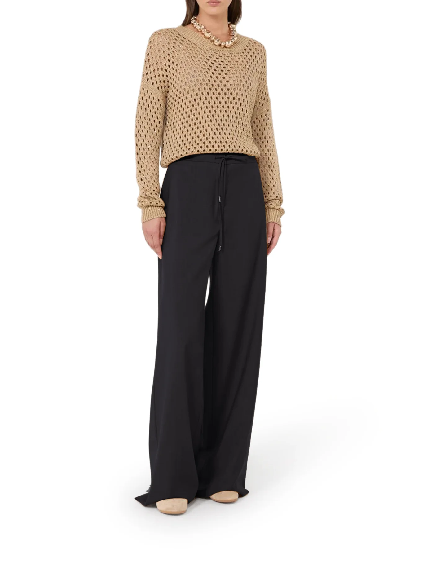 LIGHTWEIGHT WOOL CANVAS TROUSERS - Image 2