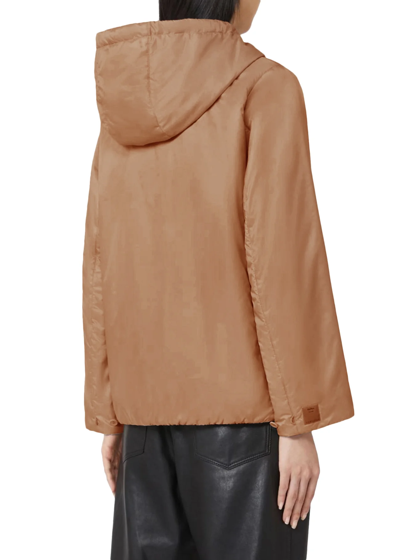 PADDED JACKET WITH HOOD IN WATERPROOF CANVAS - Image 4