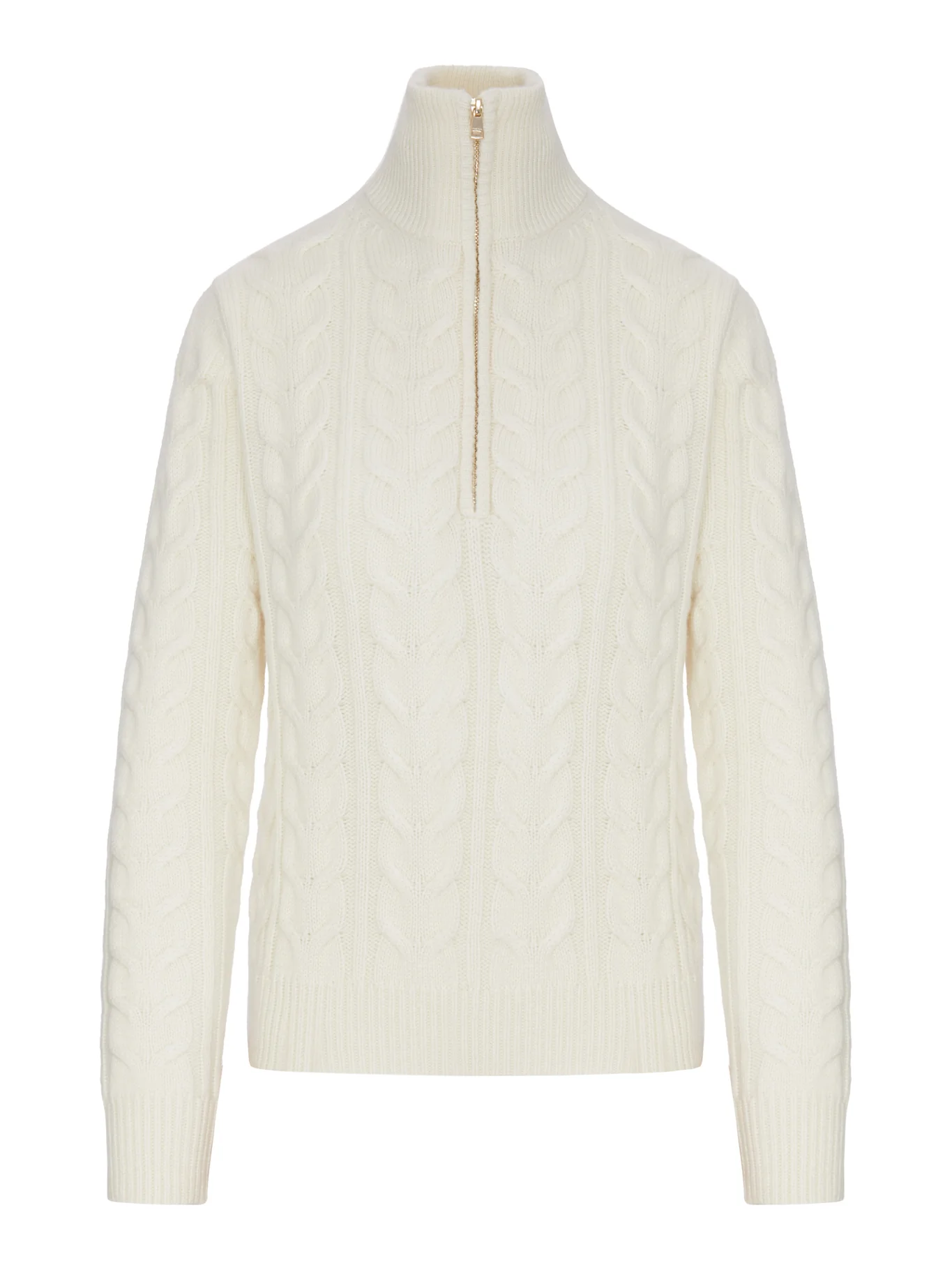 WOOL SWEATER WITH CABLE KNIT