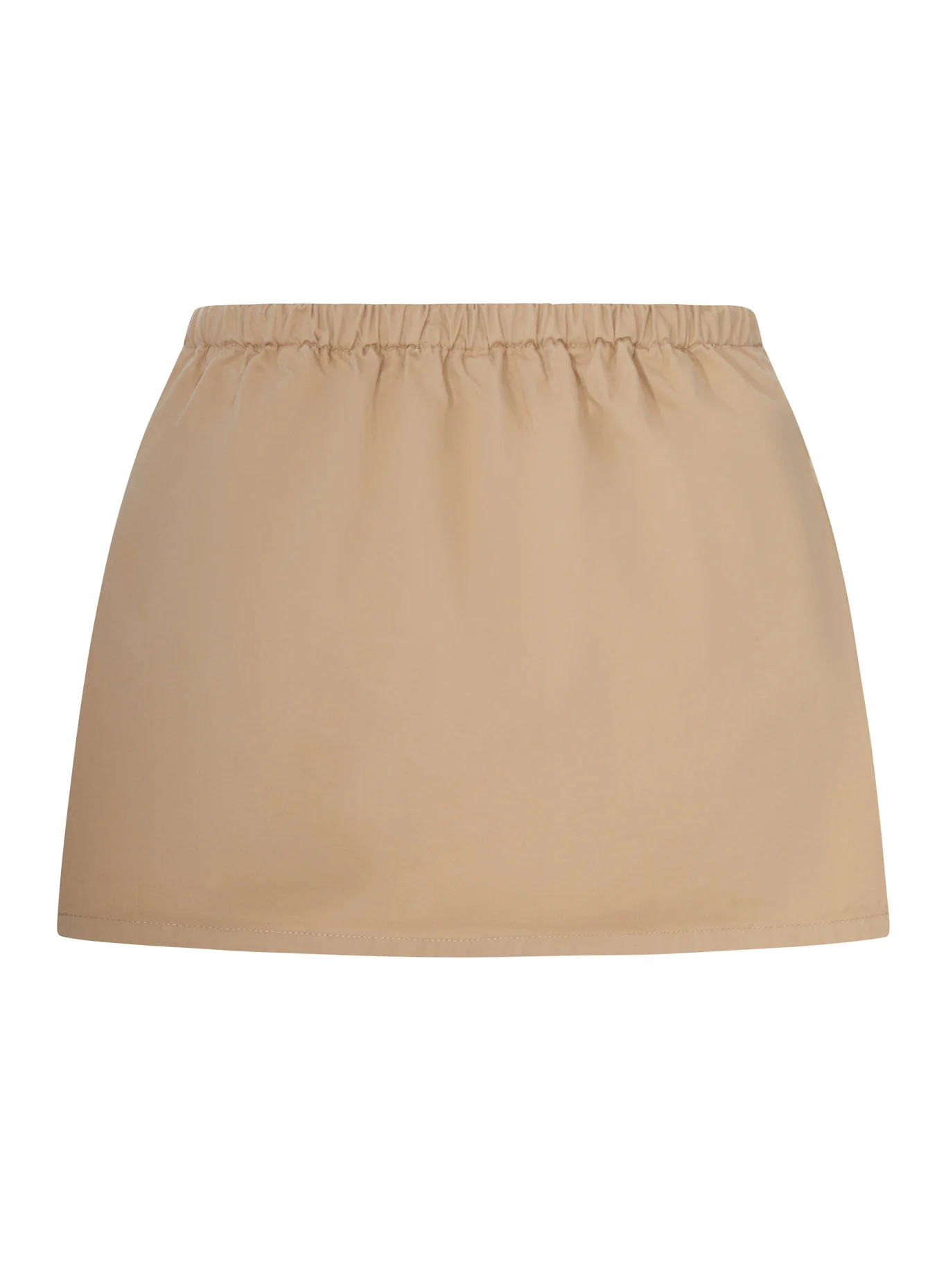 COTTON GABARDINE MINISKIRT WITH DRAWSTRING - Image 2
