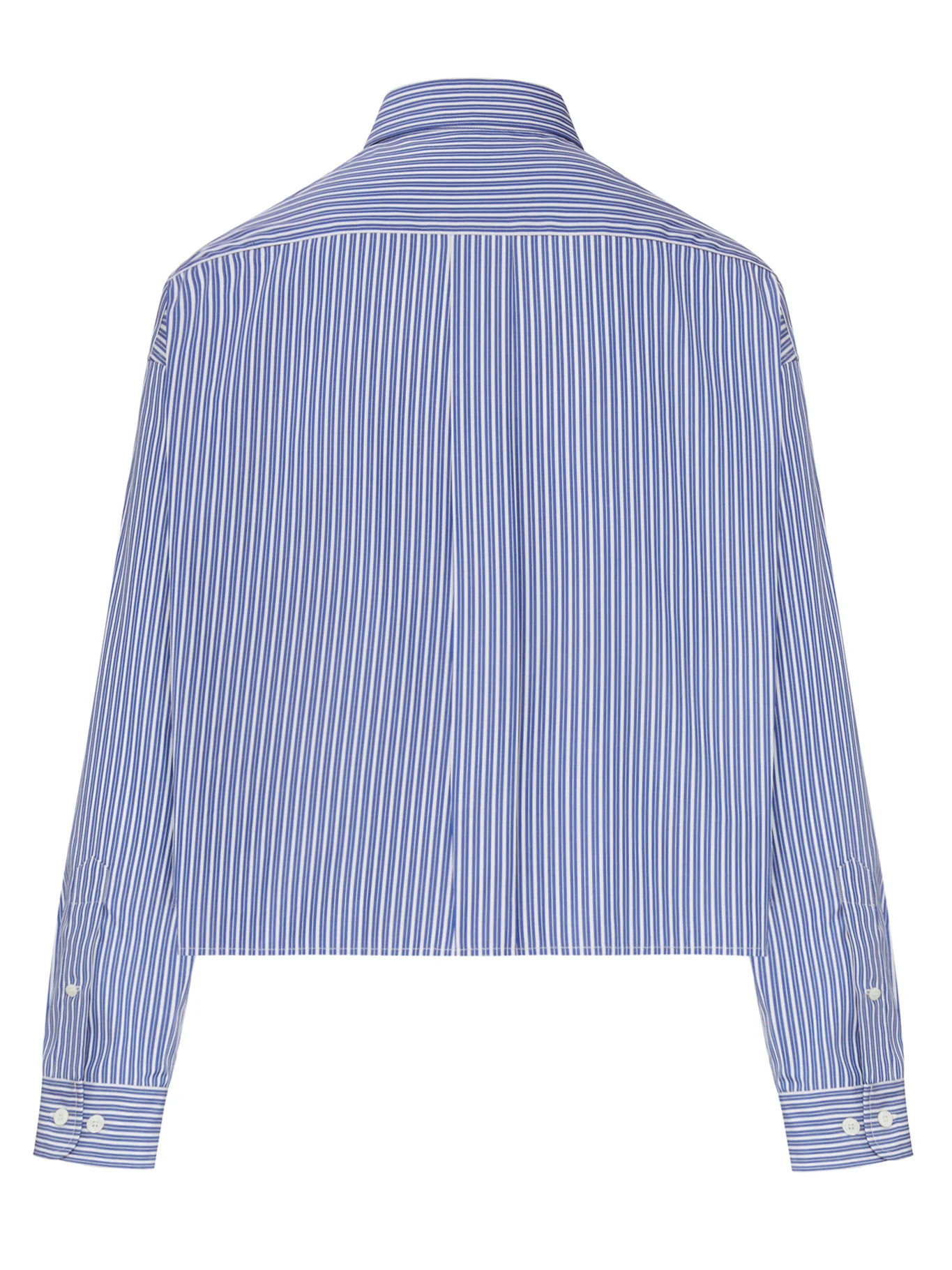 CROPPED STRIPED COTTON SHIRT - Image 2