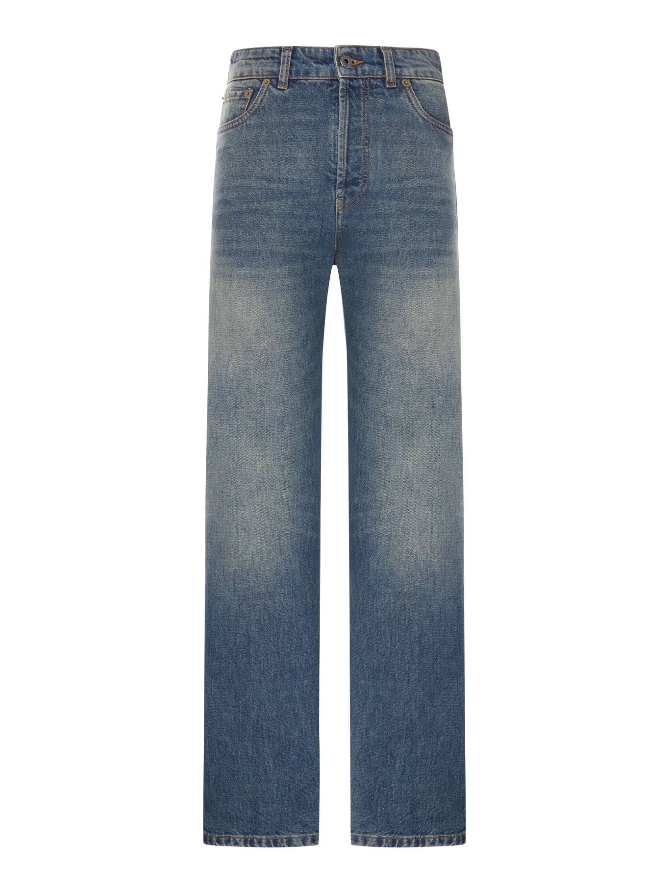 FIVE POCKET STRAIGHT LEG JEANS