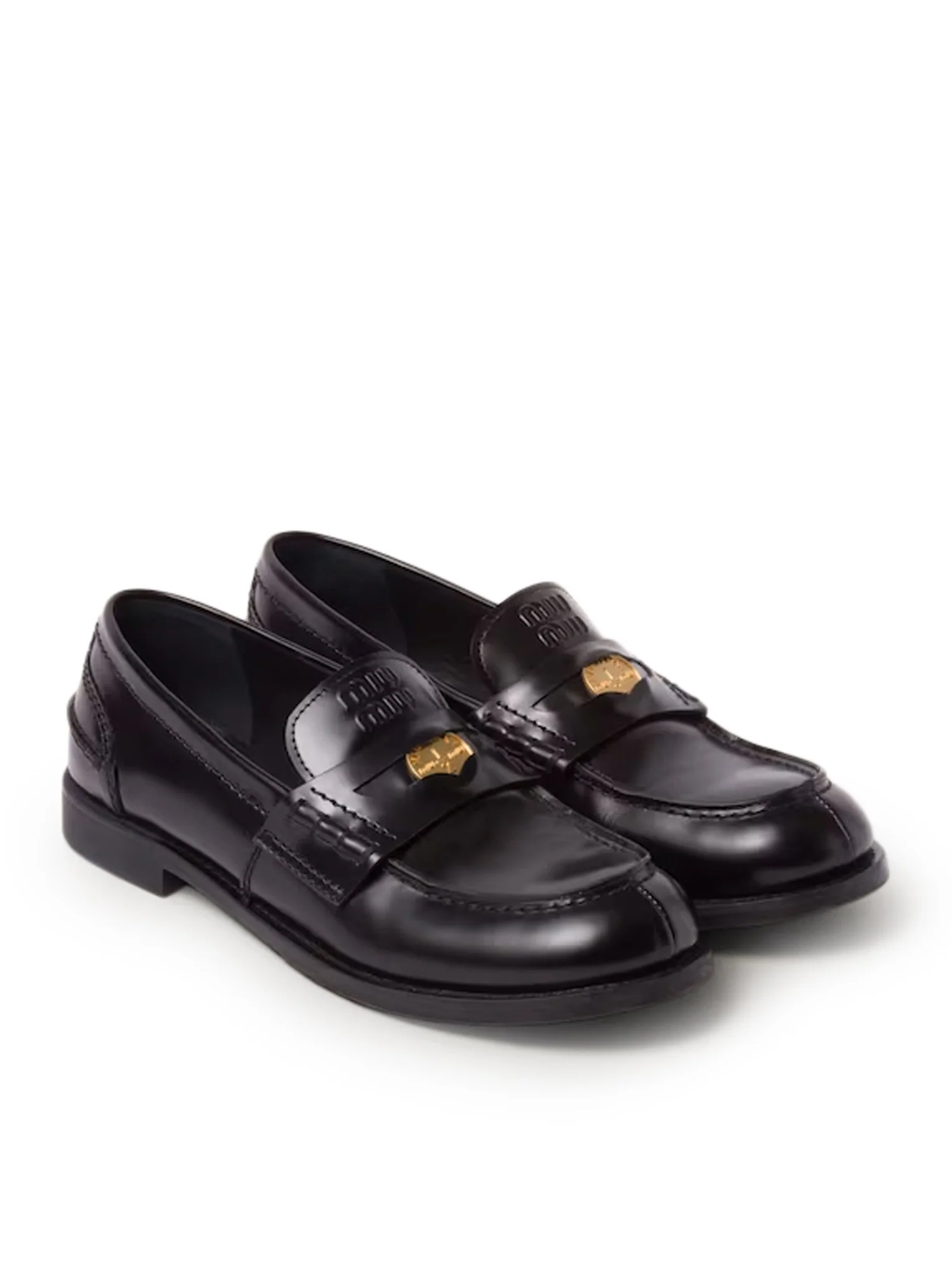 BRUSHED LEATHER LOAFERS - Image 3