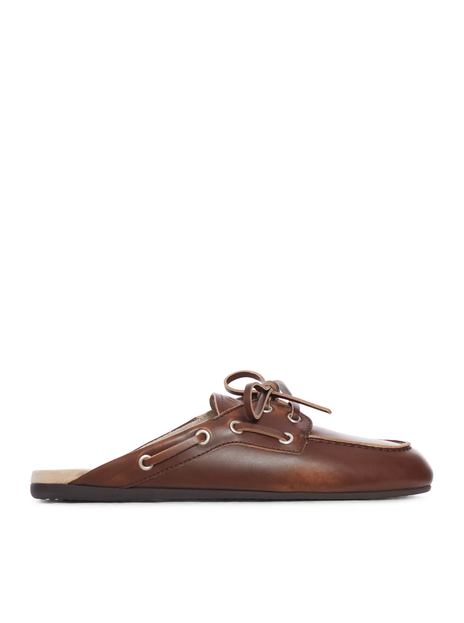SABOT IN SMOOTH DÉLAVÉ LEATHER