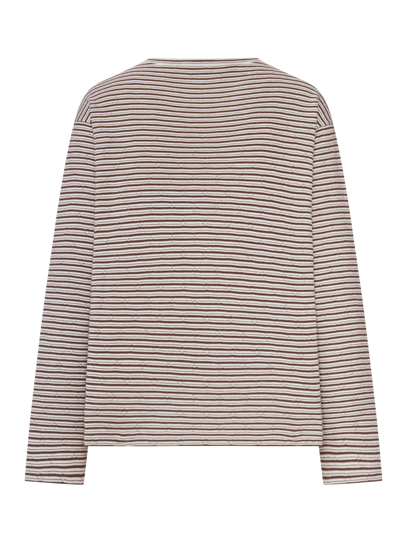 STRIPED COTTON AND CASHMERE BLEND T-SHIRT - Image 2