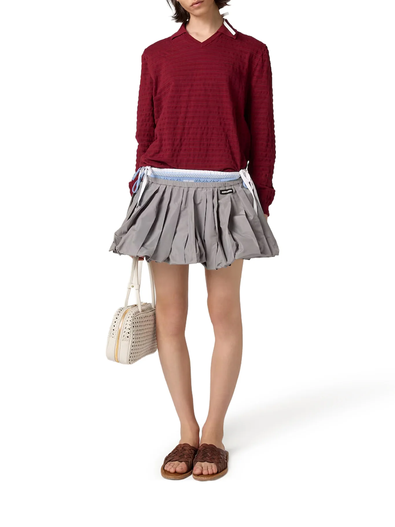 V-NECK COTTON SWEATER - Image 3