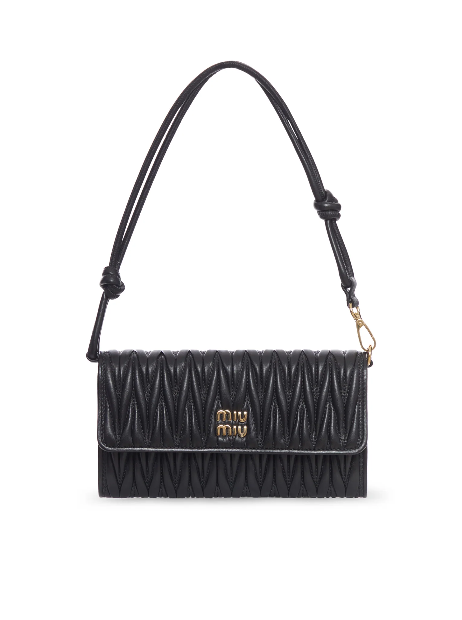 WALLET ON CHAIN IN MATELASSÉ LEATHER