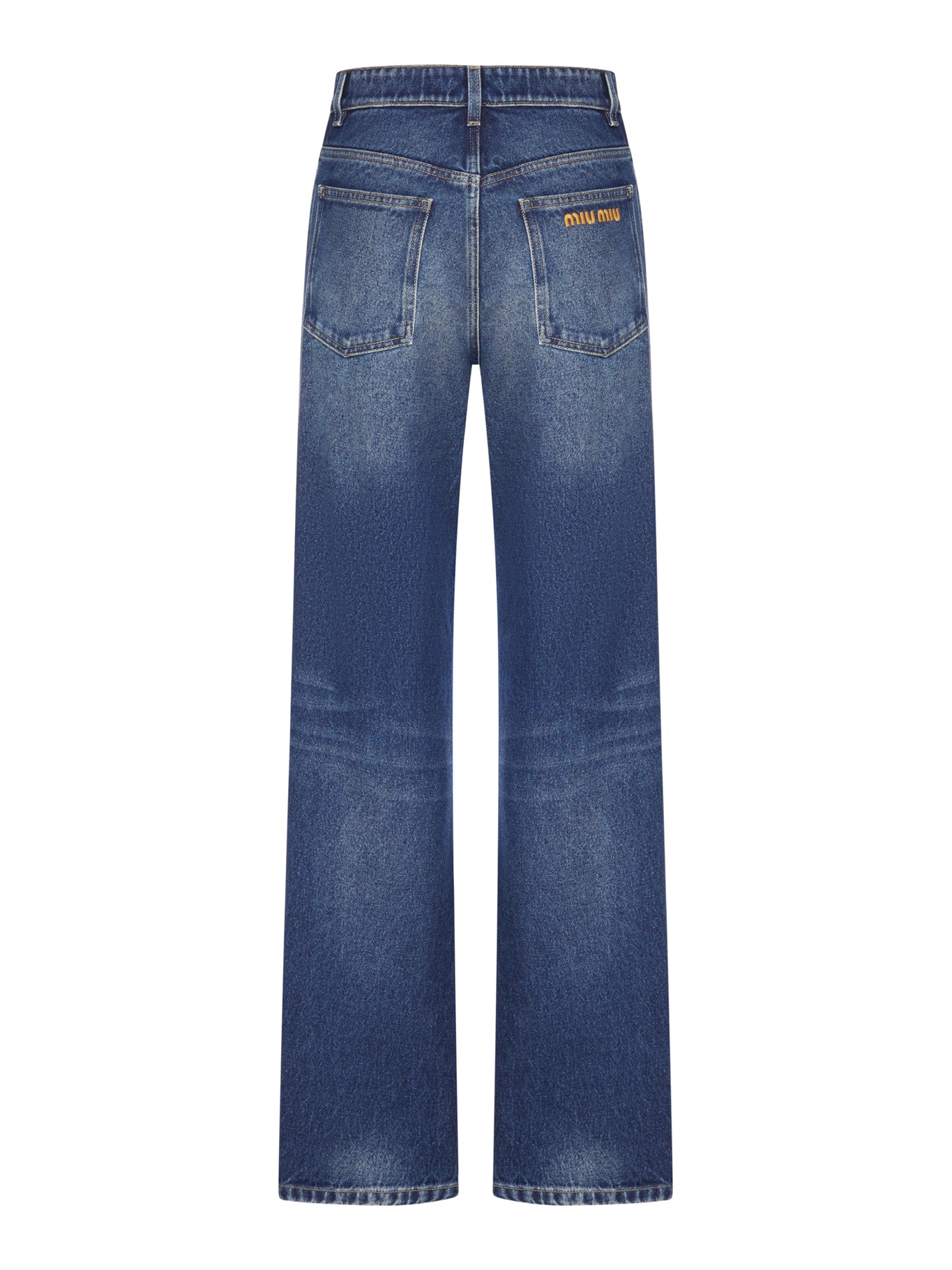 WIDE-LEG JEANS IN DÉLAVÉ-EFFECT DENIM - Image 2