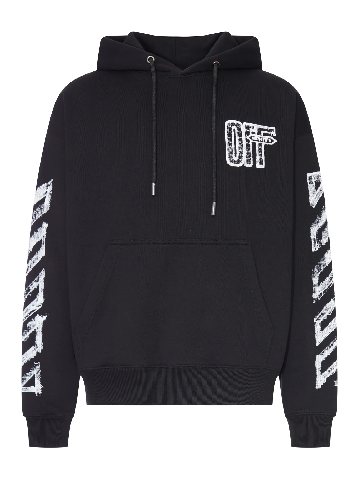 HOODIE WITH ARROW SKETCH PRINT