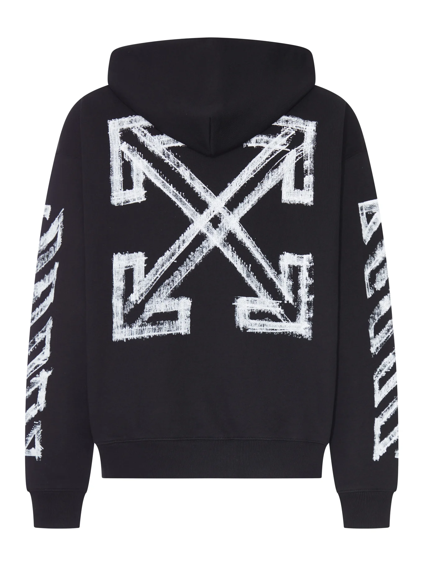 HOODIE WITH ARROW SKETCH PRINT - Image 2