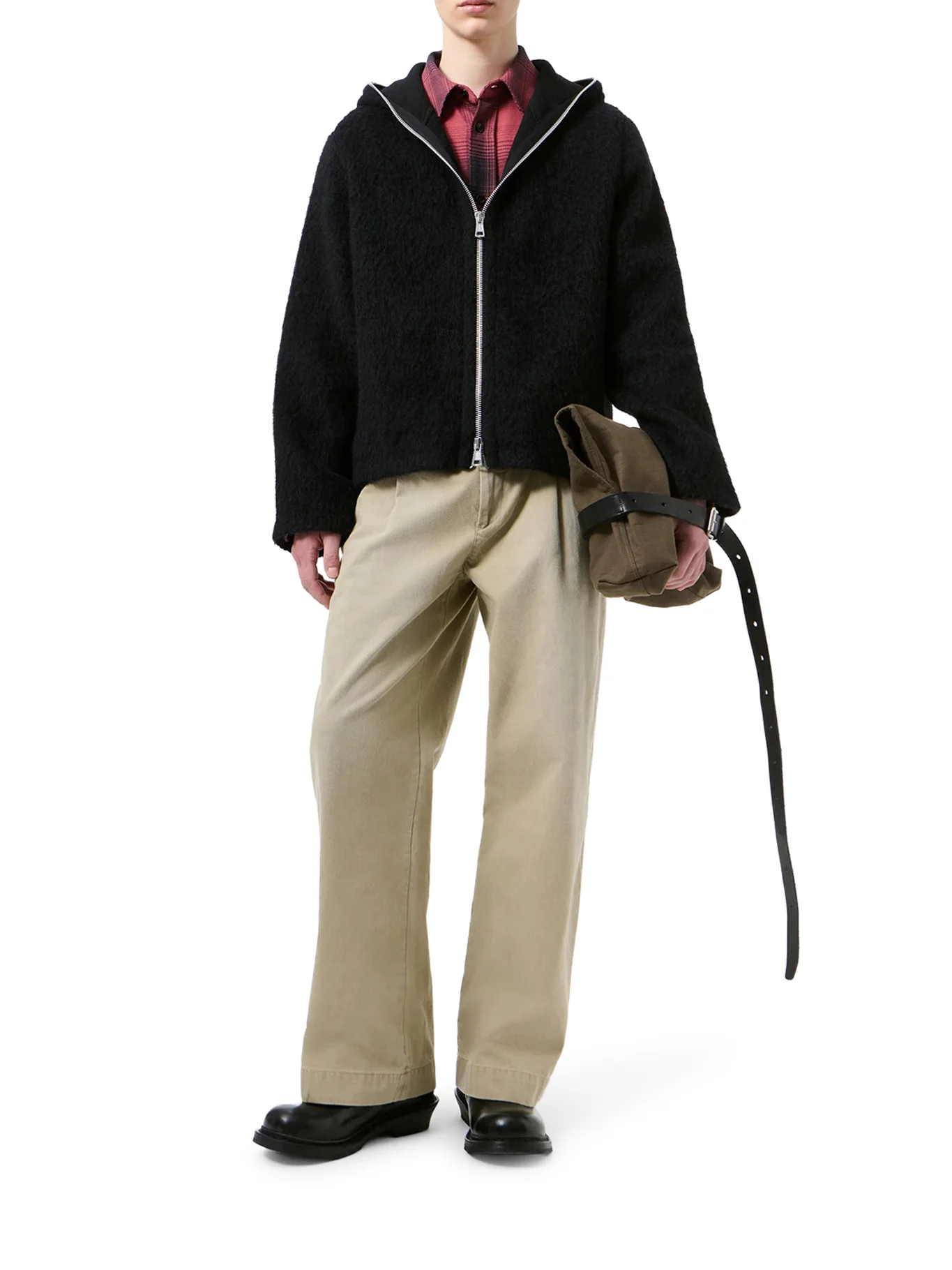 FULL ZIP WOOL HOODIE - Image 2