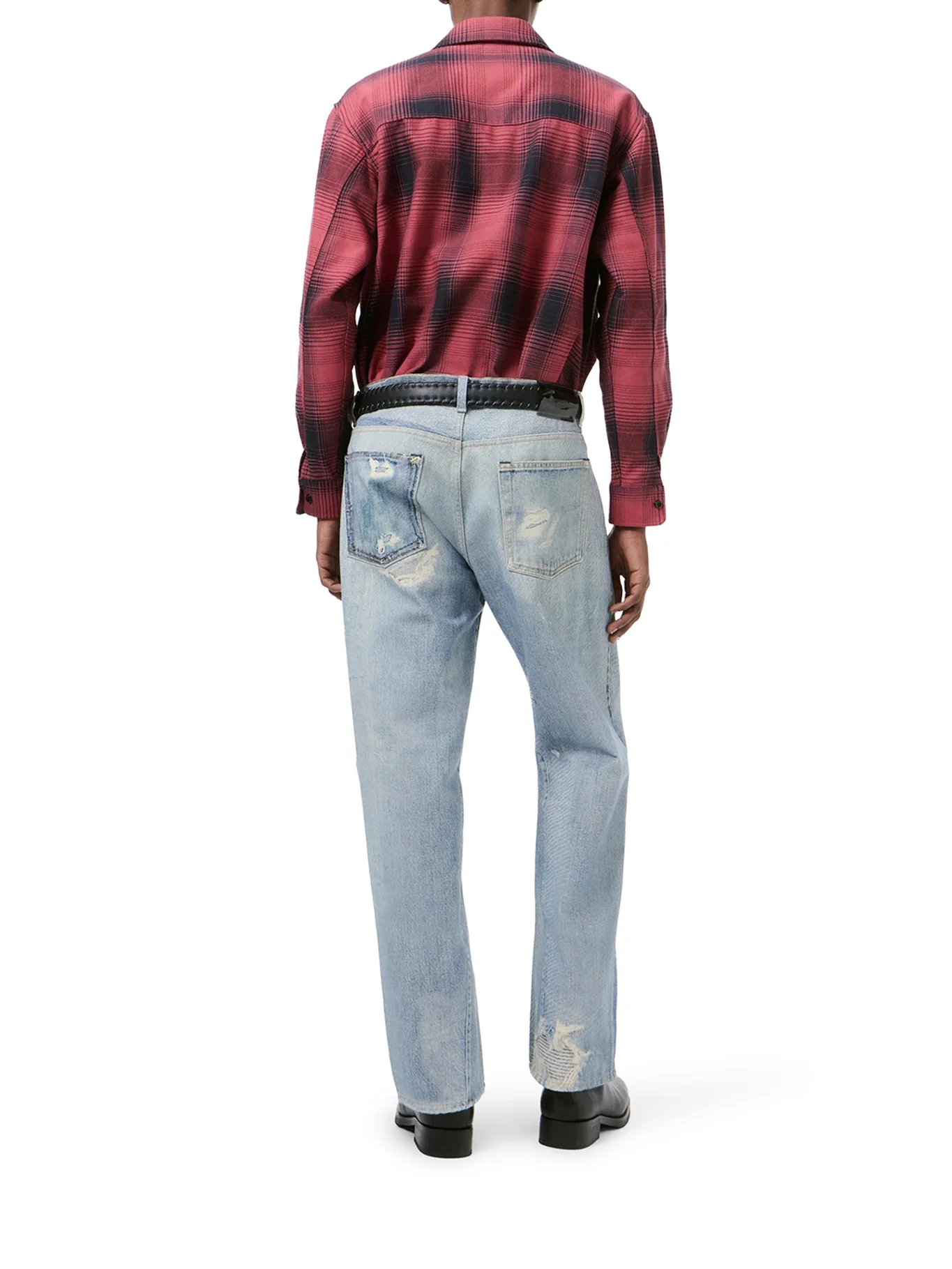 THIRD CUT COTTON JEANS WITH DIGITAL PRINT - Image 4