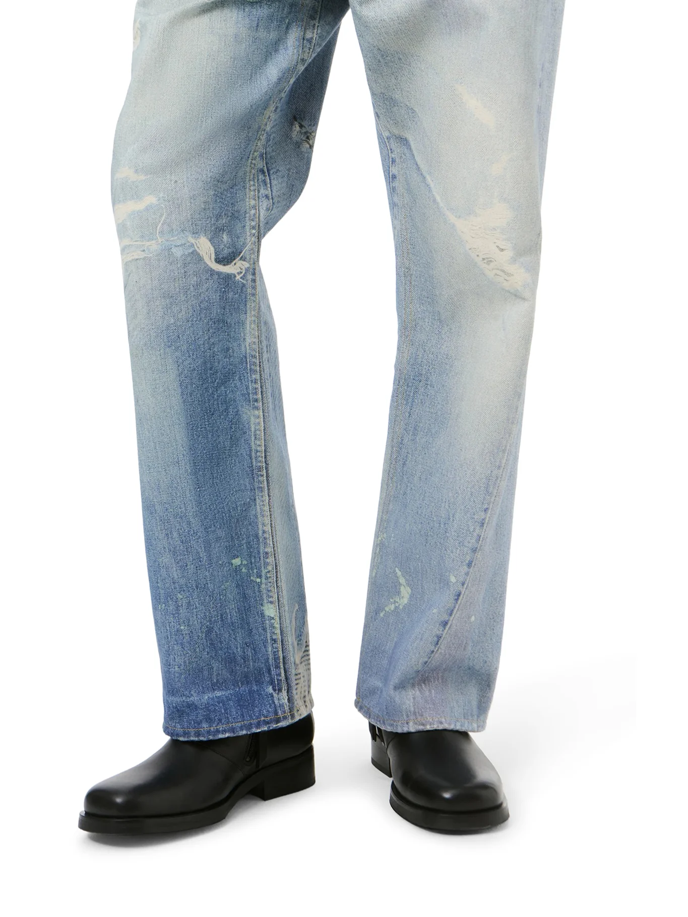 THIRD CUT COTTON JEANS WITH DIGITAL PRINT - Image 6