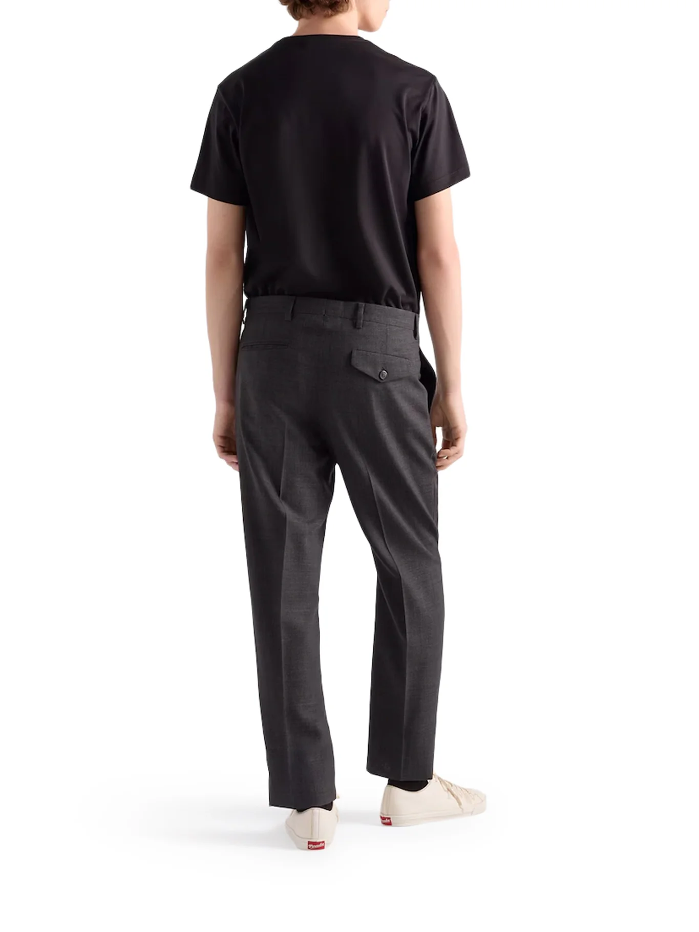 COTTON T-SHIRT WITH LOGO PLAQUE - Image 3
