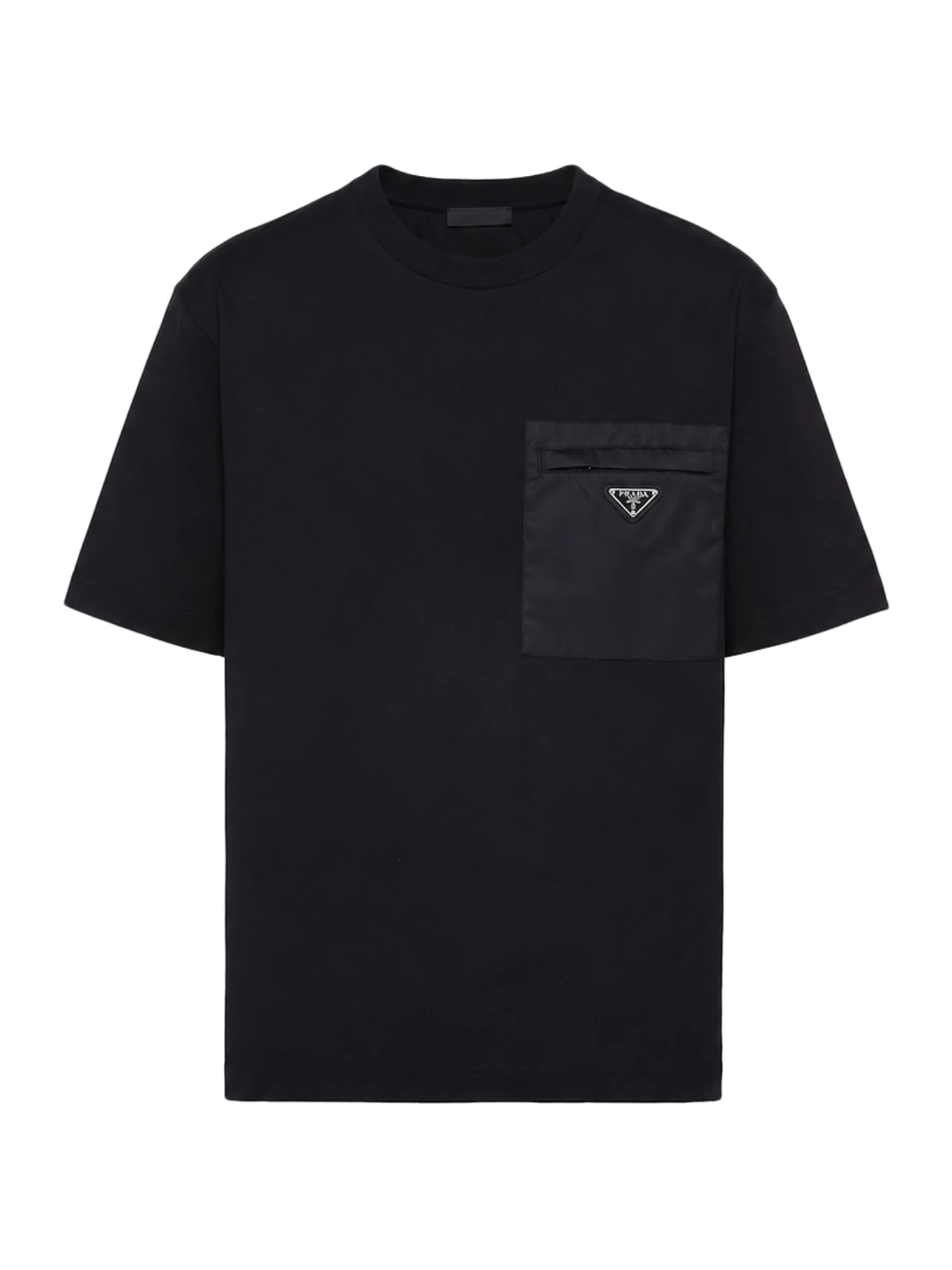 JERSEY T-SHIRT WITH RE-NYLON DETAILS