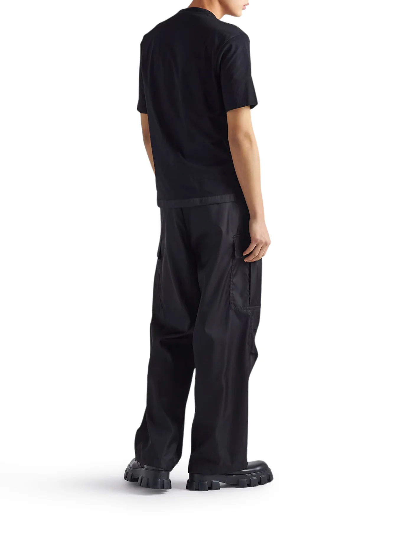 JERSEY T-SHIRT WITH RE-NYLON DETAILS - Image 3