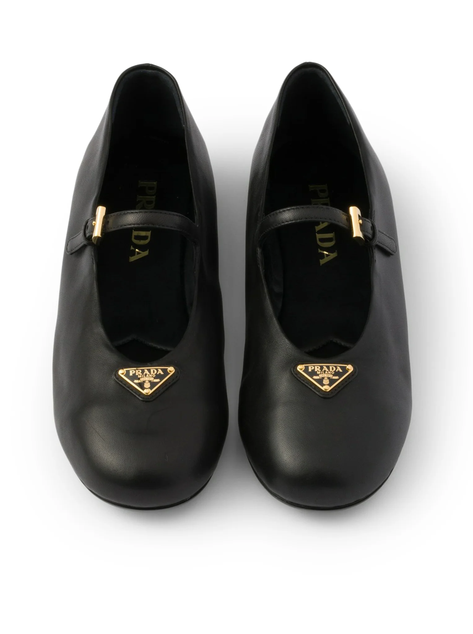 NAPPA LEATHER BALLET FLATS WITH LOGO - Image 4