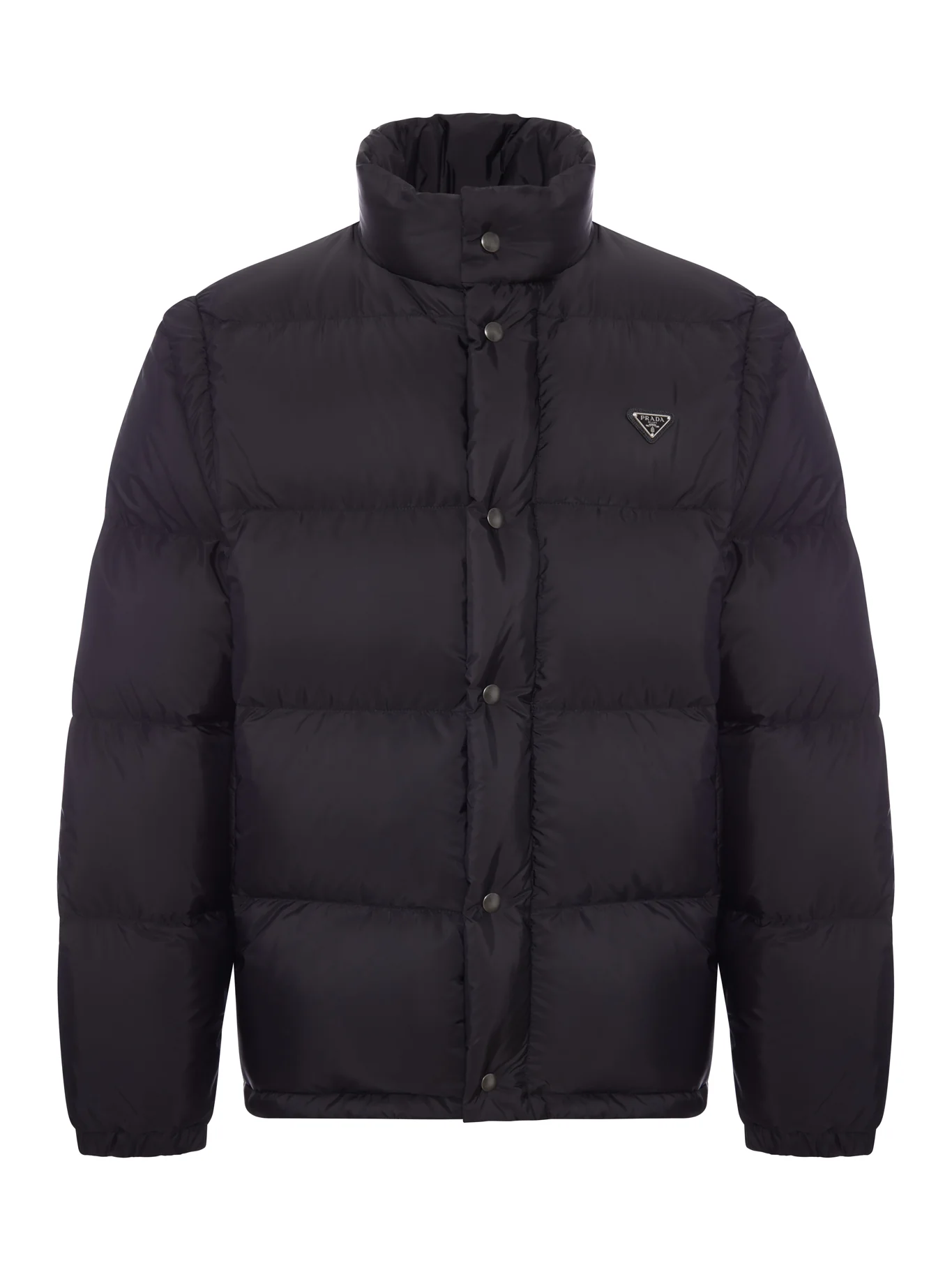 PADDED DOWN JACKET WITH TRIANGULAR LOGO
