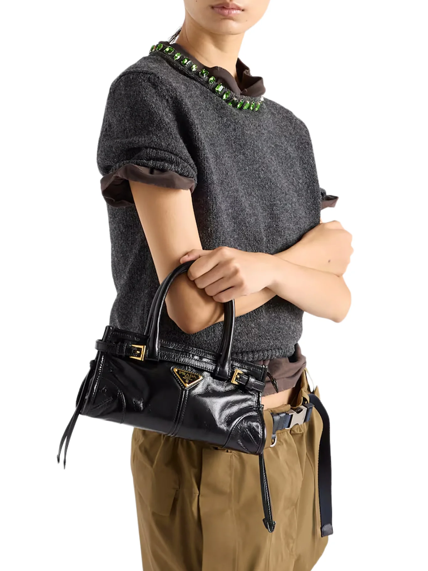 PRADA BONNIE MINI LEATHER HANDBAG - Image 3