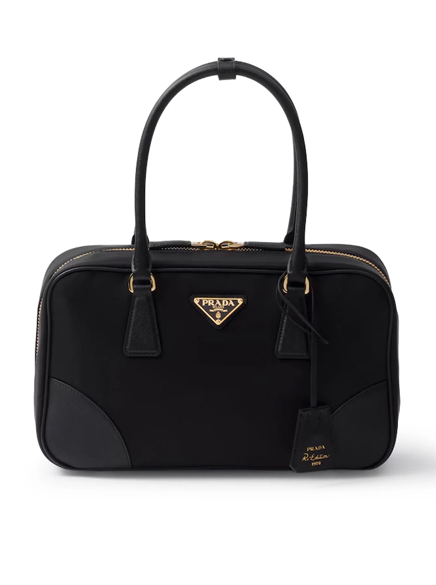 RE-EDITION 1978 MEDIUM TOP BAG IN RE-NYLON AND SAFFIANO