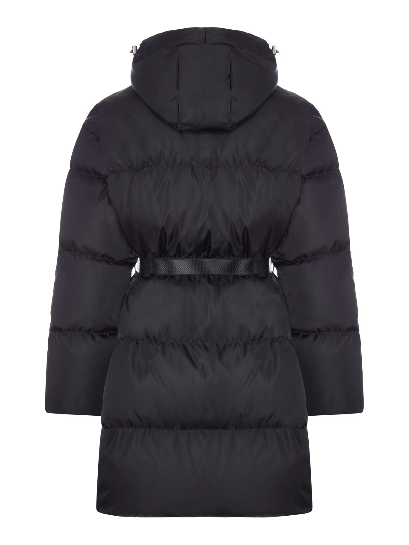 RE-NYLON DOWN JACKET WITH HOOD AND WAIST BELT - Image 2