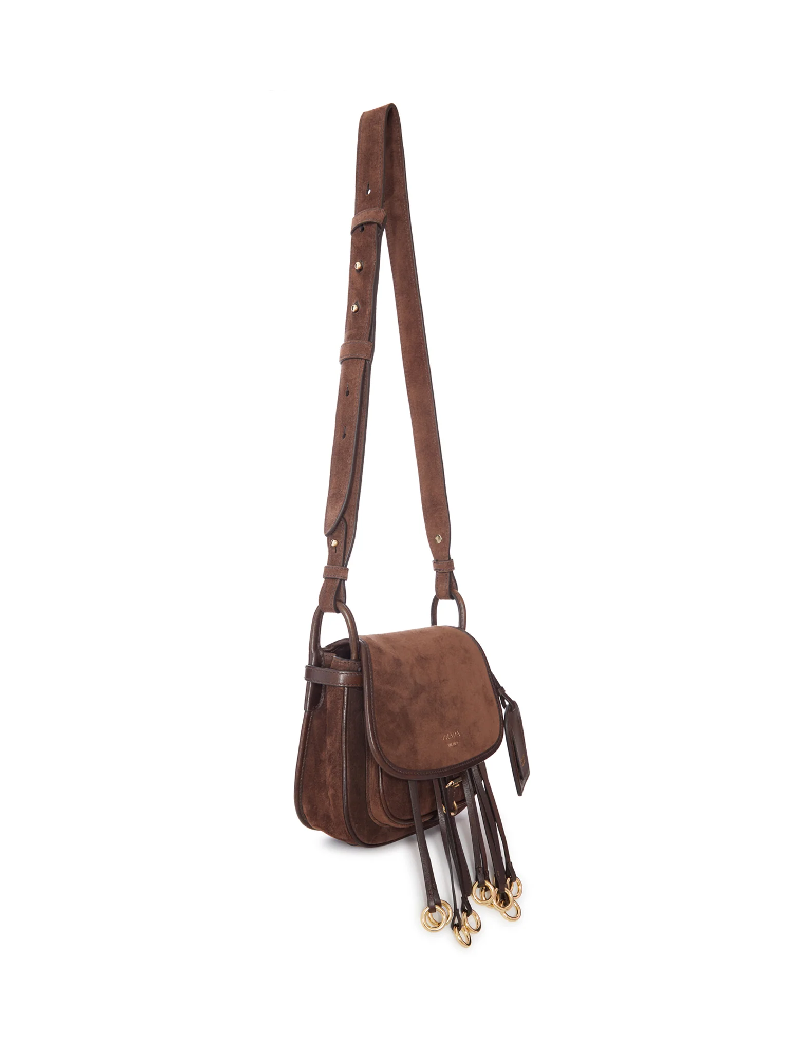 SUEDE CROSSBODY BAG WITH FRINGE - Image 2