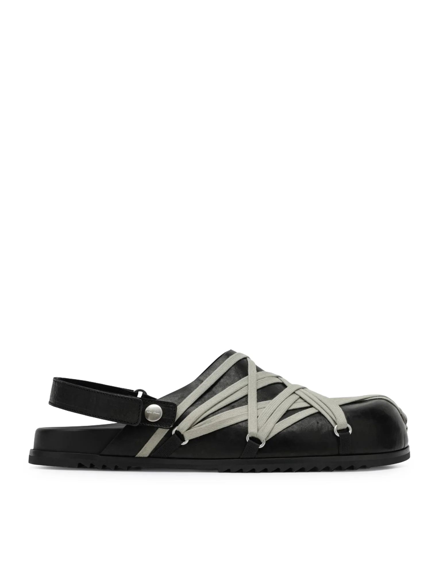 BLACK MEGALACED MULES
