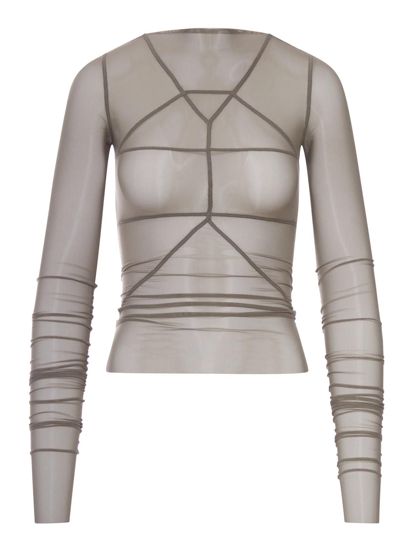 TEMPLE T-SHIRT IN TRANSPARENT TULLE