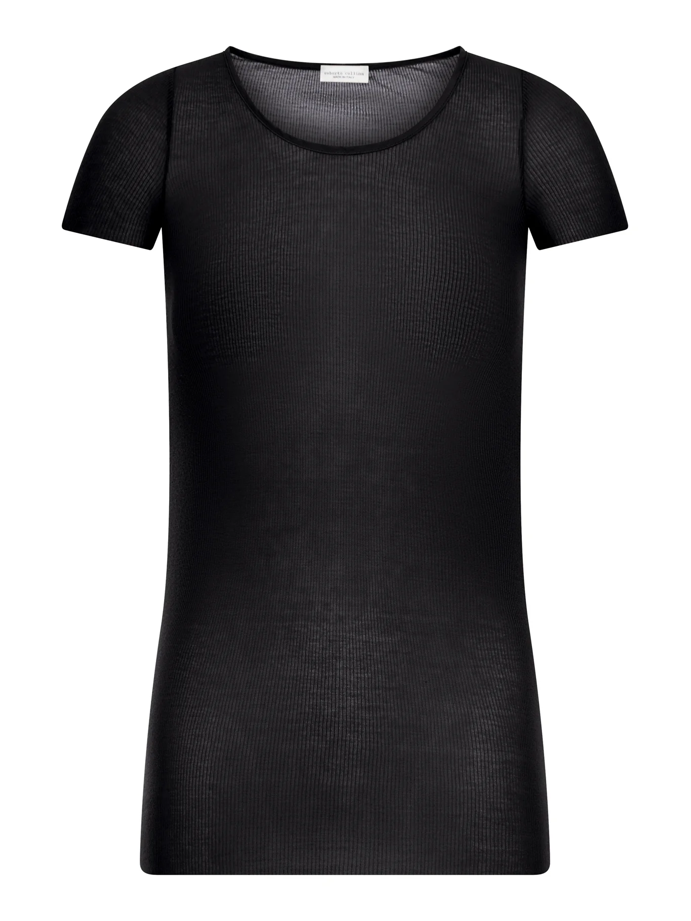 RIBBED KNIT T-SHIRT