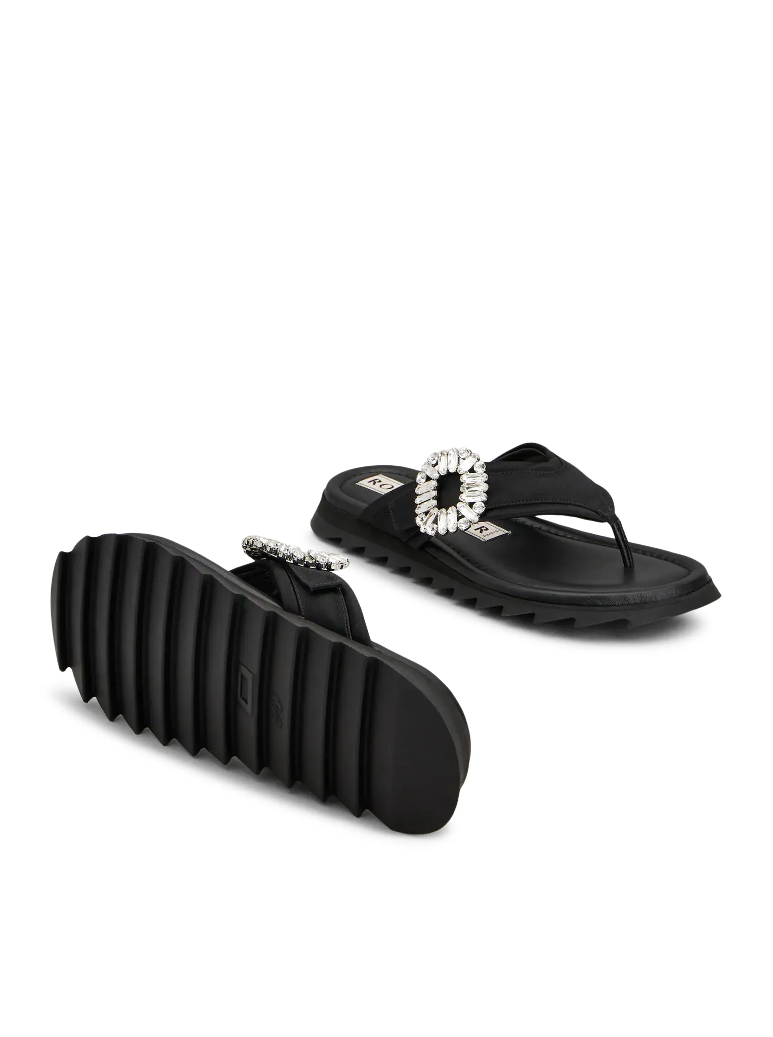 SLIDING FLIP FLAT IN SATIN - Image 4