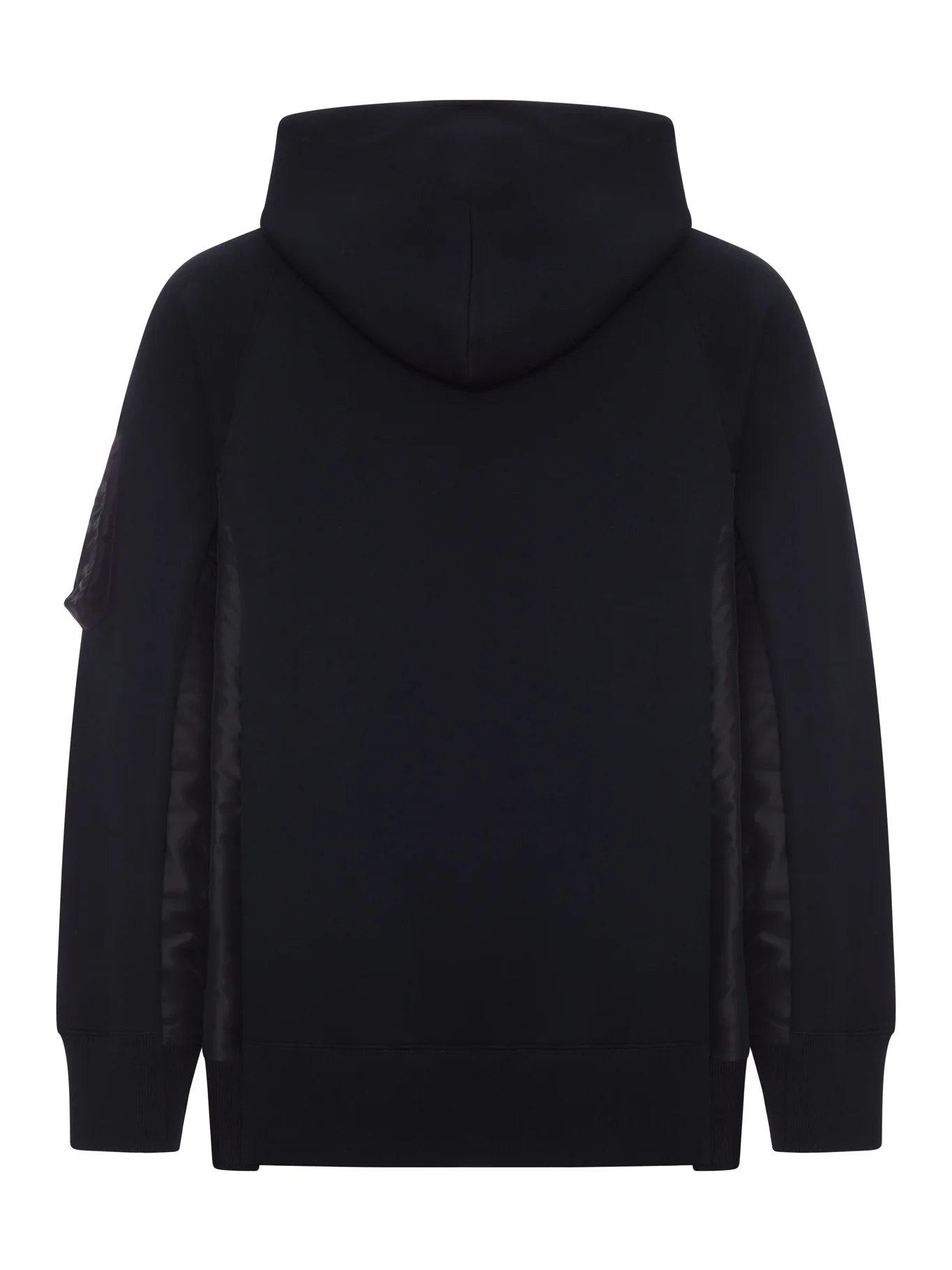 COTTON AND NYLON ZIP-UP HOODIE - Image 2