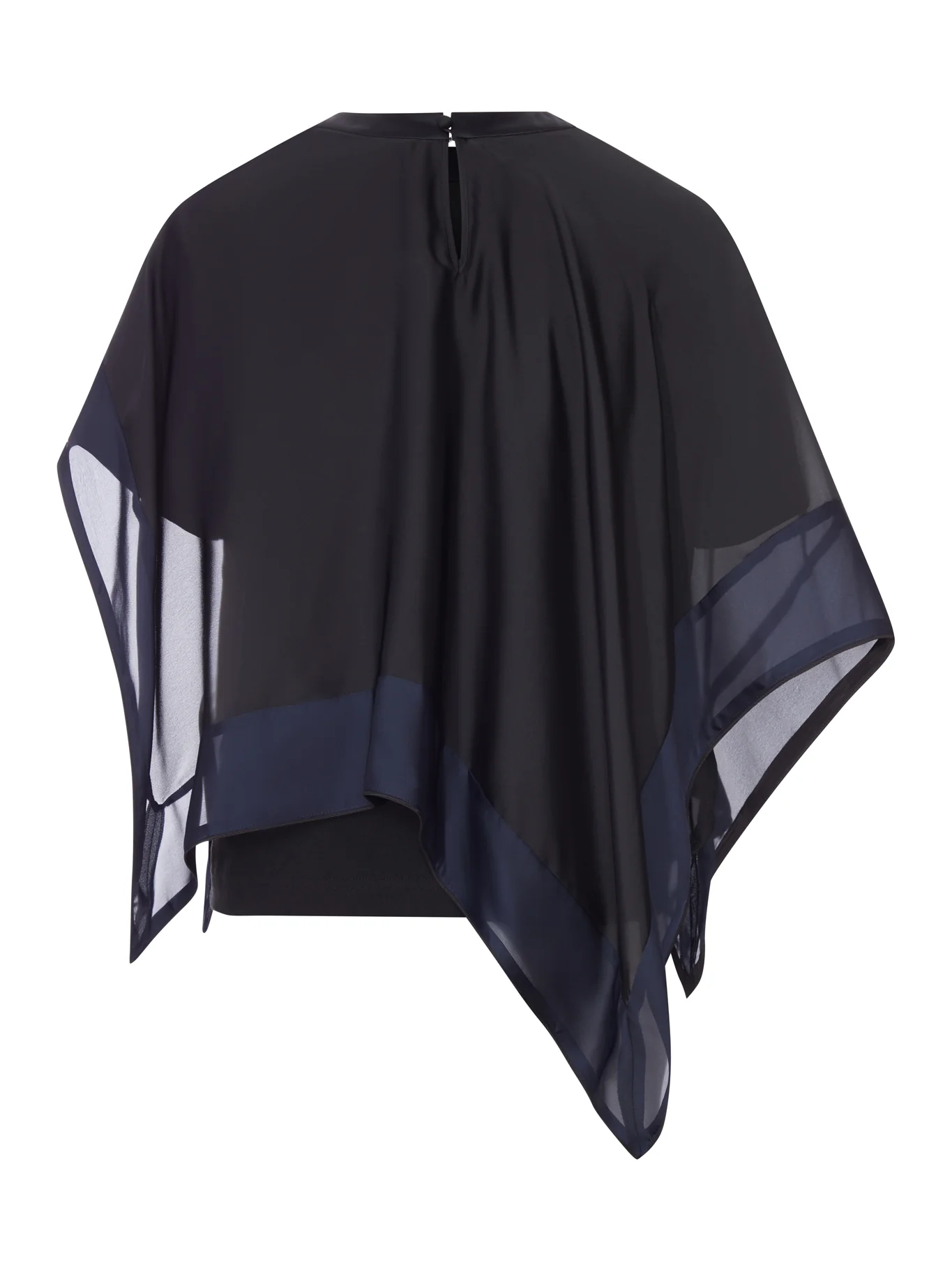 COTTON T-SHIRT WITH CHIFFON CAPE - Image 2
