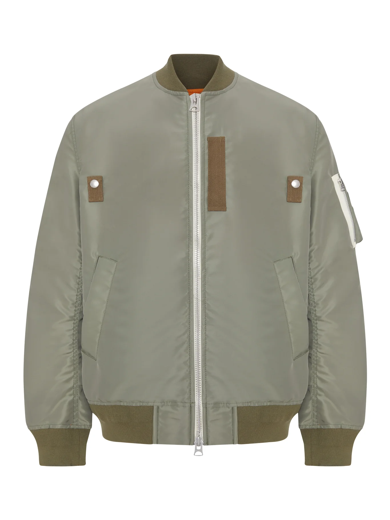 NYLON BOMBER JACKET WITH ZIP