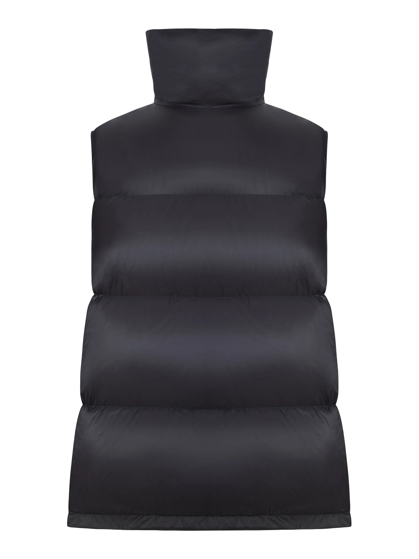 NYLON VEST WITH HIGH COLLAR AND DRAWSTRING - Image 2
